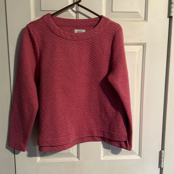 croft & barrow Sweaters - Roof & Borrow Medium Raspberry Colored Sweater